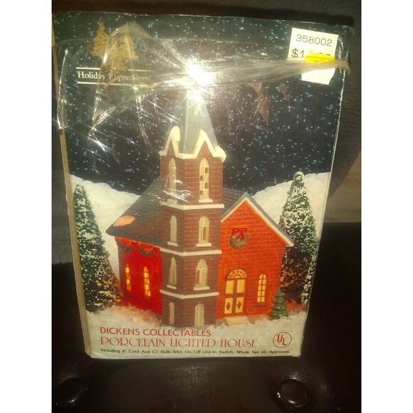 Dickens Collectibles Hand Painted Porcelain Lighted House - Christmas - Picture 7 of 8